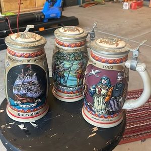Complete Budweiser Discover America Series Beer Steins
